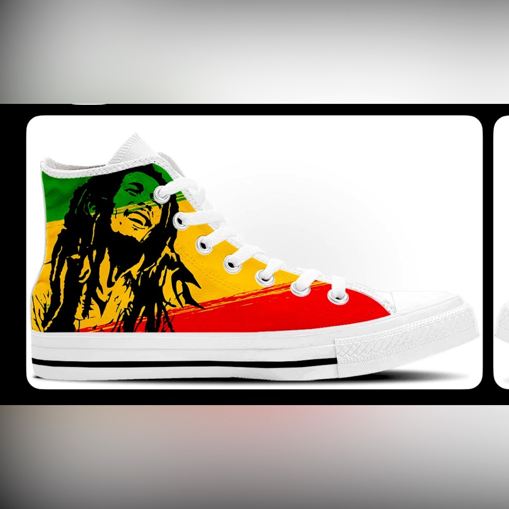 Men’s Bob Marley Sneakers Size 8.5